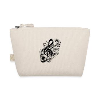 Clé de musique vintage avec des Notes sauvages - Trousse biologique - nature - Devant
