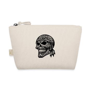 Piratenkostüm Wilder Schädel Tribal Tattoo Style - Bio-Täschchen - Natur - Vorne