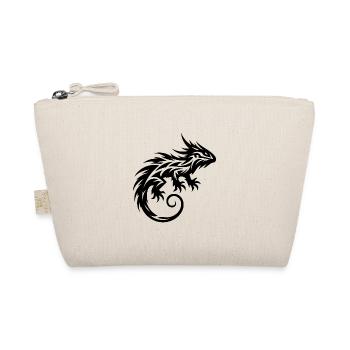 Struppiges Bartagame Tribal Drachen Tattoo - Bio-Täschchen - Natur - Vorne
