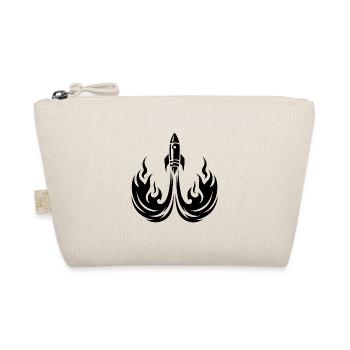 Launching spaceship in fire flames - Organic Pouch - nature - Front