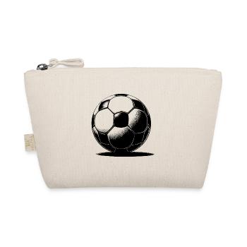 Soccer ball with shadow - Organic Pouch - nature - Front