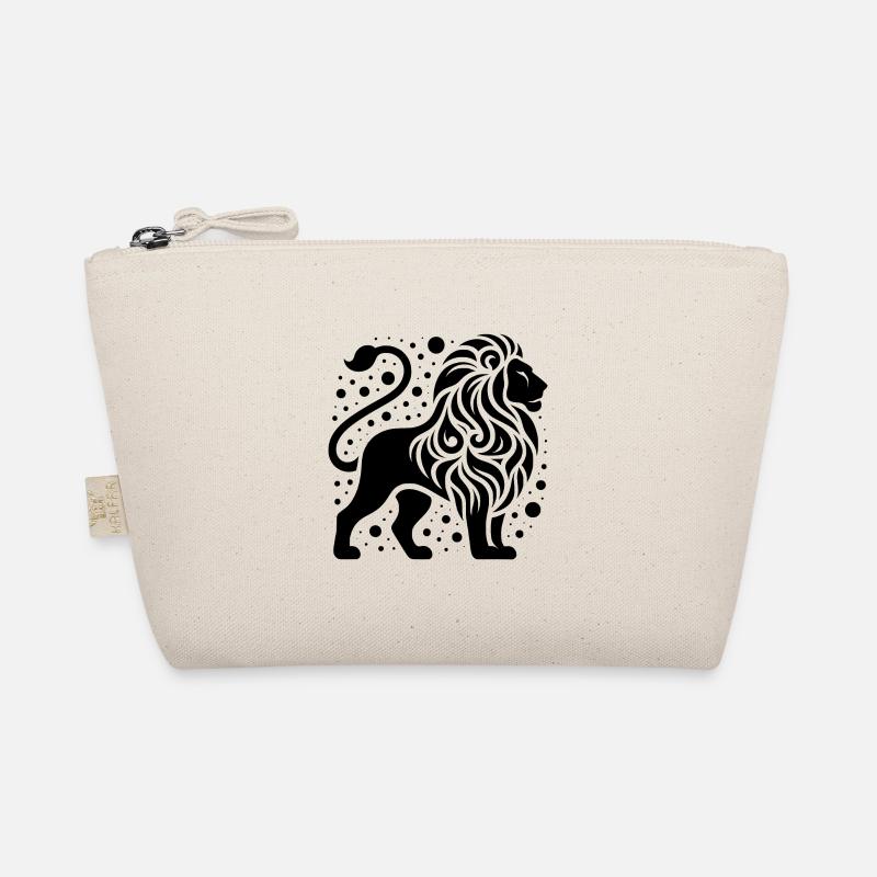 Proud lion with wild mane Organic Pouch