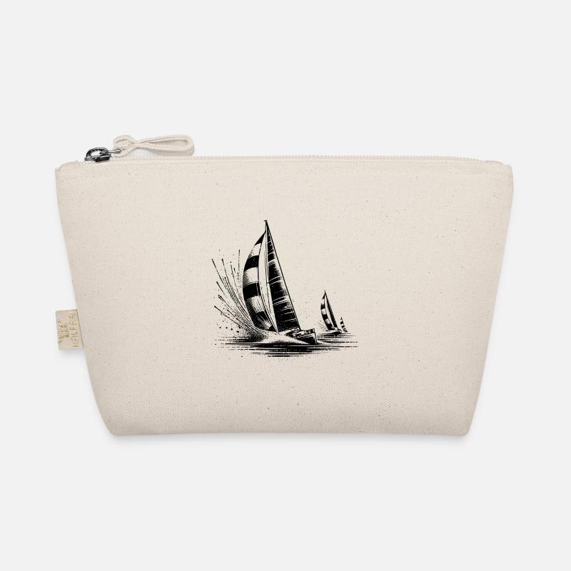 Des voiliers de régate dans le vent et les vagues Trousse biologique