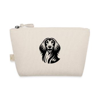 Funny Dogs Afghan Hound Portrait - Organic Pouch - nature - Front
