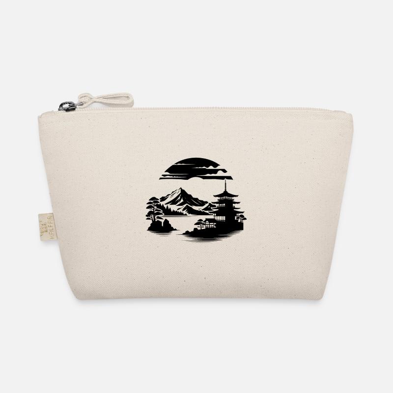 Japan Asiatisches Landschaft Meditation Design Bio-Täschchen
