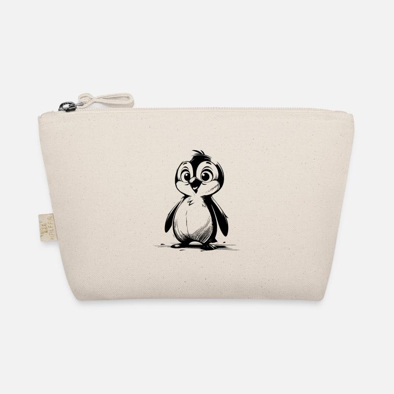 Style de dessin de pingouins de dessin animé Penguin Trousse biologique