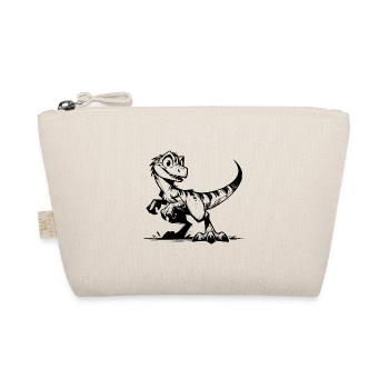 Little Raptor Kids Baby Dino Sketch - Organic Pouch - nature - Front