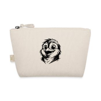 Kleiner schmutziger Pinguin Bleistift Style - Bio-Täschchen - Natur - Vorne