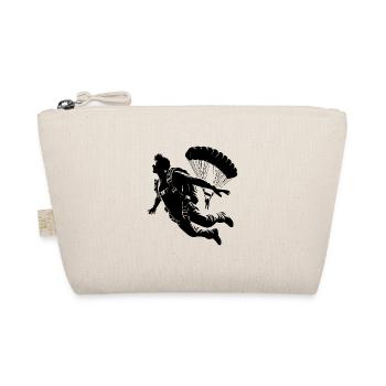 Two skydivers skydiving - Organic Pouch - nature - Front