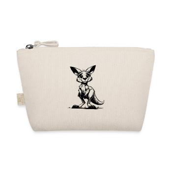 Cute cute Australian kangaroo baby - Organic Pouch - nature - Front