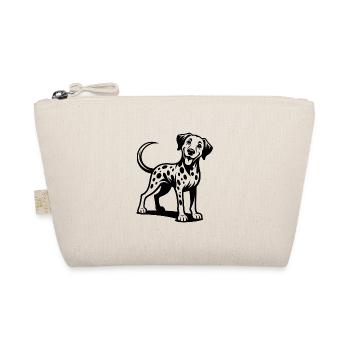 Funny Four-legged Cuddly Dalmatian Dog - Organic Pouch - nature - Front