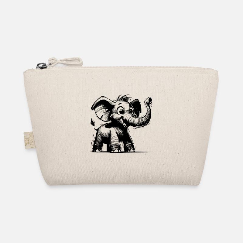 Bébé éléphant avec une énorme trompe Trousse biologique