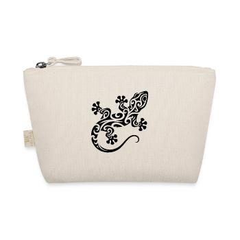 Petit gecko mignon dans le style de tatouage tribal - Trousse biologique - nature - Devant