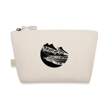 Beach and sea with palm trees and mountains - Organic Pouch - nature - Front