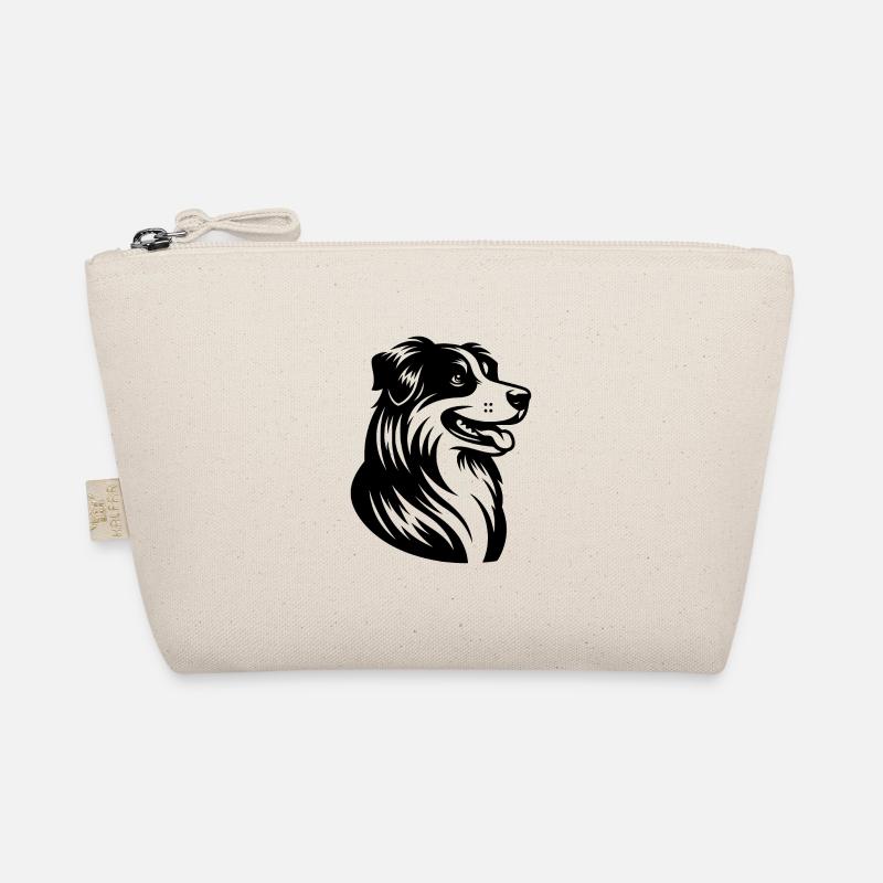 Proud Australian Shepherd Dog Portrait Organic Pouch