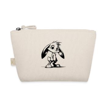 Lapin mignon avec de grands yeux et de longues oreilles - Trousse biologique - nature - Devant