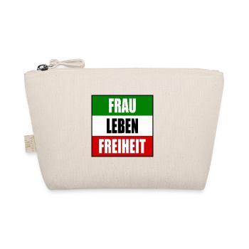 Frau leben freiheit - Bio-Täschchen - Natur - Vorne