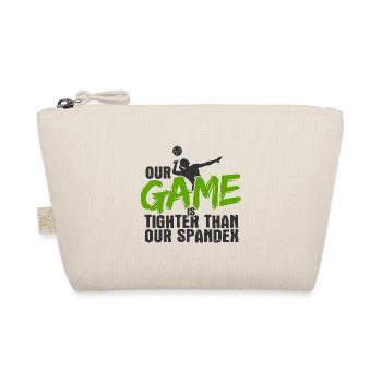 Volleyballer Spruch Für Volleyballspiel Volleyball - Bio-Täschchen - Natur - Vorne