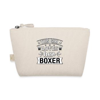 Cette fille aime son boxer - Trousse biologique - nature - Devant