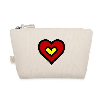 Symbole du cœur Amour - Trousse biologique - nature - Devant