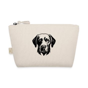 Labrador Hund Kopf - Bio-Täschchen - Natur - Vorne