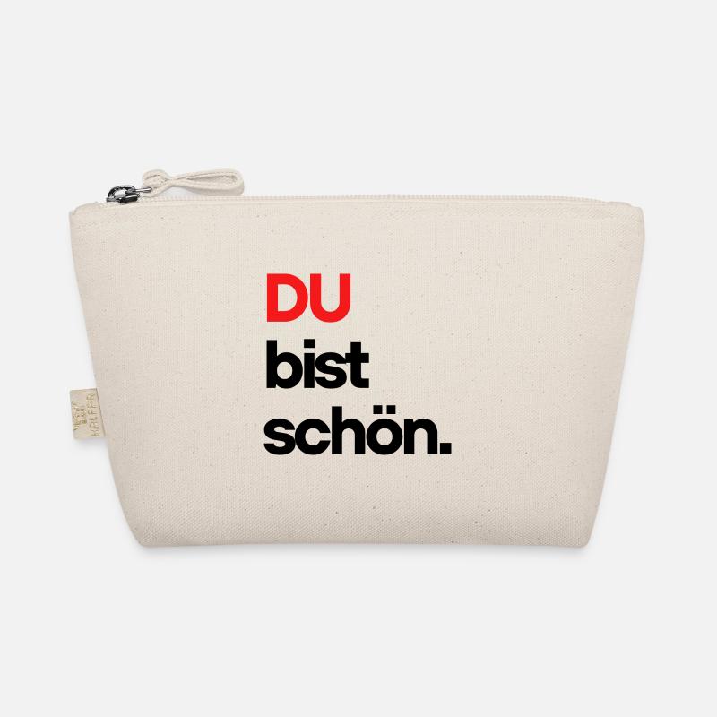 DU bist schön - Bio-Täschchen - Natur