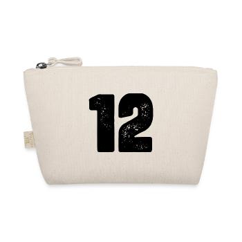 12 Zahl Trikot - Bio-Täschchen - Natur - Vorne