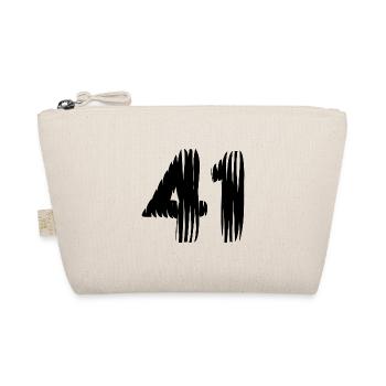 41 Zahl Trikot - Bio-Täschchen - Natur - Vorne