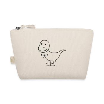 Dinosaur T-Rex Comic - Organic Pouch - nature - Front