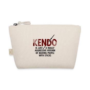 Japanischer Schwertkampf Kendo - Bio-Täschchen - Natur - Vorne