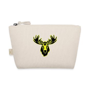 Moose Head Portrait Icon - Organic Pouch - nature - Front