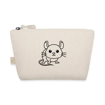 Mouse Comic Animal - Organic Pouch - nature - Front
