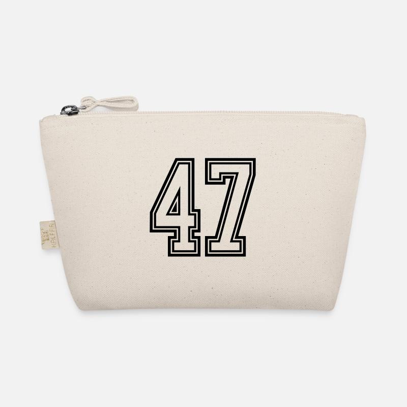 47 Number symbol Organic Pouch