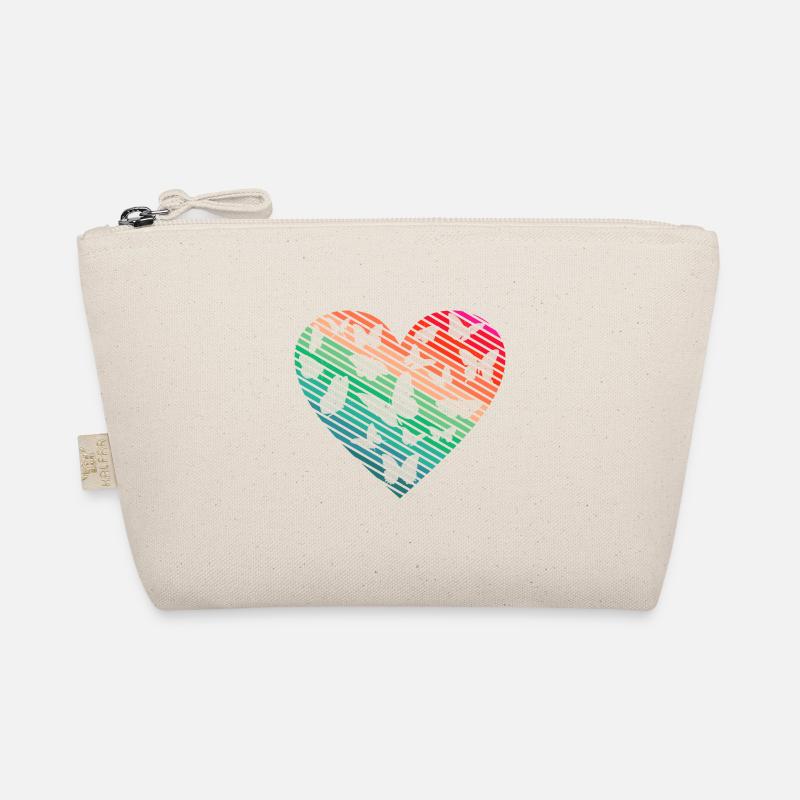 Butterfly Heart Cute butterflies Organic Pouch