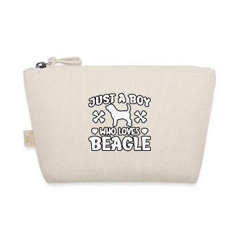 Just a boy who loves beagle - Bio-Täschchen - Natur - Vorne