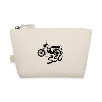s50 Motorrad Moped Symbol Logo icon Simme DDR - Bio-Täschchen - Natur - Vorne