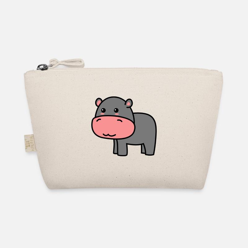 Nilpferd Comic Tier Bio-Täschchen