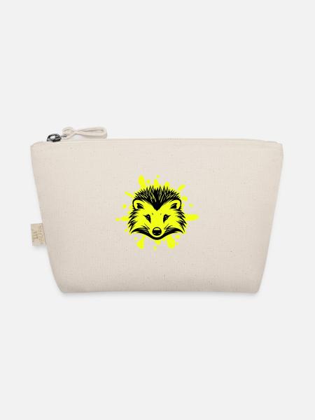 Hedgehog Animal - Organic Pouch - nature - Front