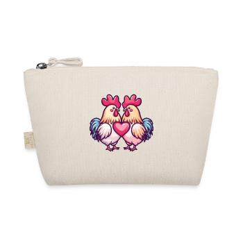 Comic Couple Love - Organic Pouch - nature - Front