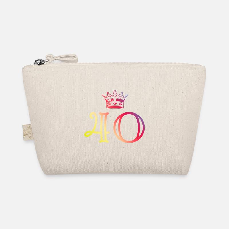 40 Zahl Krone Bio-Täschchen
