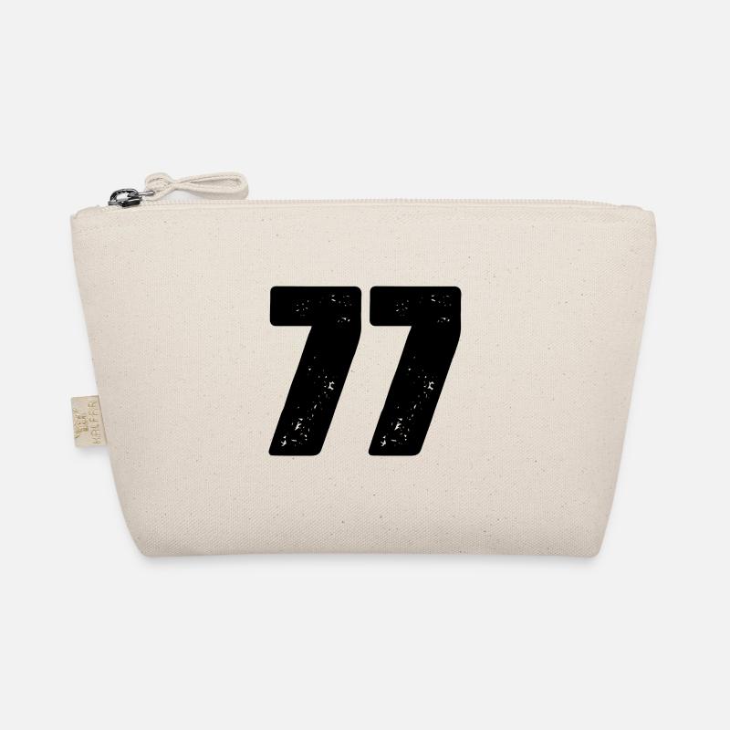 77 Zahl Trikot - Bio-Täschchen - Natur