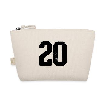 20 Zahl Trikot - Bio-Täschchen - Natur - Vorne