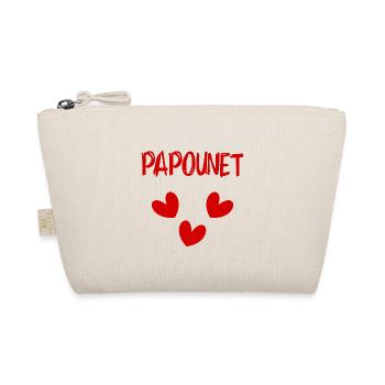PAPOUNET. DAD. FATHER'S DAY. HAPPY DADDY'S DAY - Organic Pouch - nature - Front