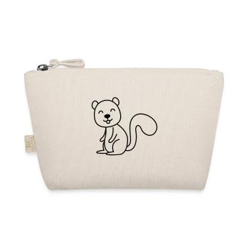 Squirrel Comic Animal - Organic Pouch - nature - Front