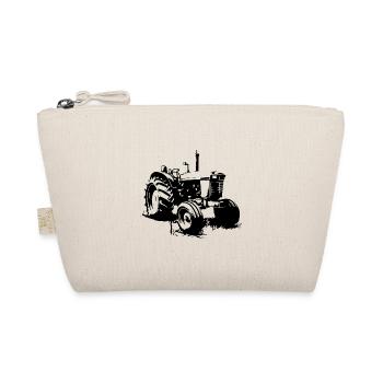 Traktor Farmer Symbol Bauer - Bio-Täschchen - Natur - Vorne
