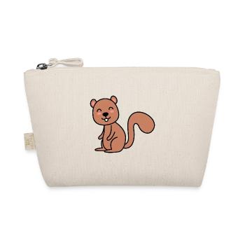 Squirrel Comic Animal - Organic Pouch - nature - Front
