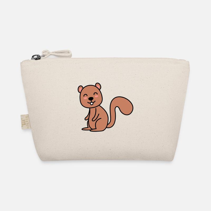 Eichhörnchen Comic Tier Bio-Täschchen