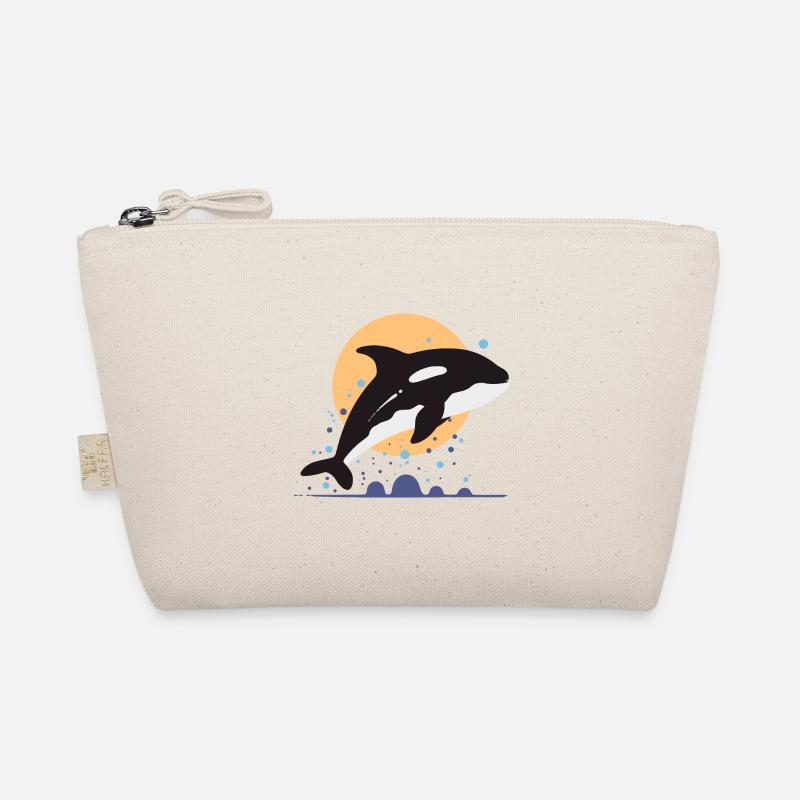 Elegant Ocean Liner Whale Orca Organic Pouch