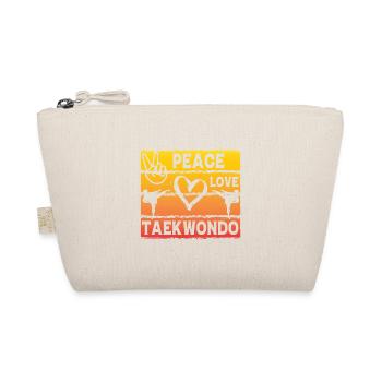 Peace Love Taekwondo - Organic Pouch - nature - Front