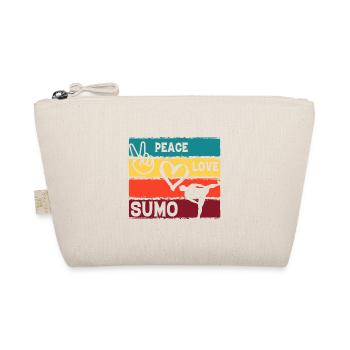 Frieden Liebe Sumo - Bio-Täschchen - Natur - Vorne